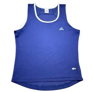 NWOT adidas Blue Tank Top with White Trim Size Medium